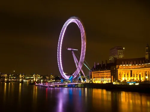 Hen Party in London - The London Eye at night
