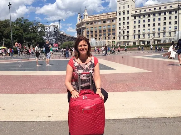 Arriving in Barcelona at Placa de Catalunya Photo: Heatheronhertravels.com