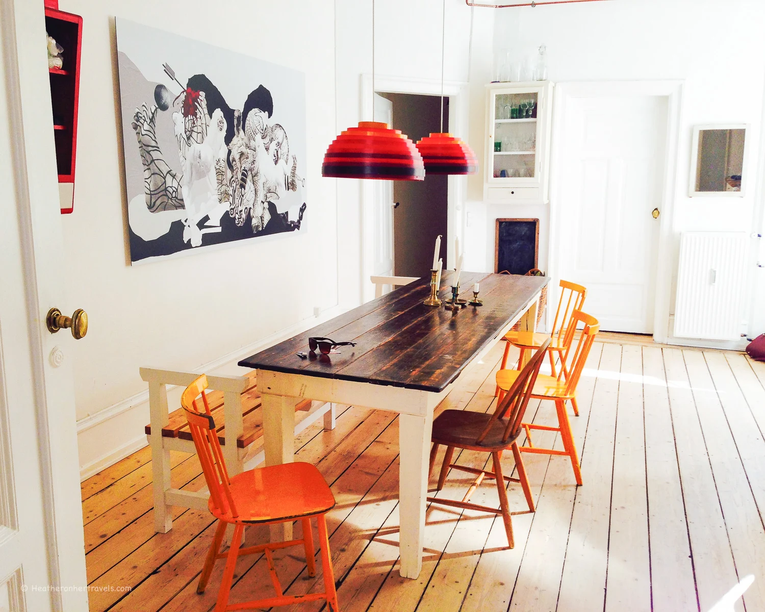 Our cool apartment in Copenhagen rented through AirBnB Photo: Heatheronhertravels.com