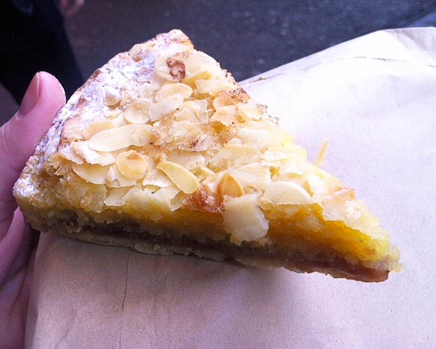 Bakewell tart at Comptoir Bakery Photo: Andrea Duty