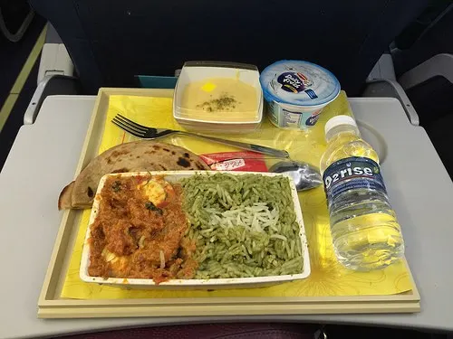 Jet Airways economy flight meal Photo: Heatheronhertravels.com