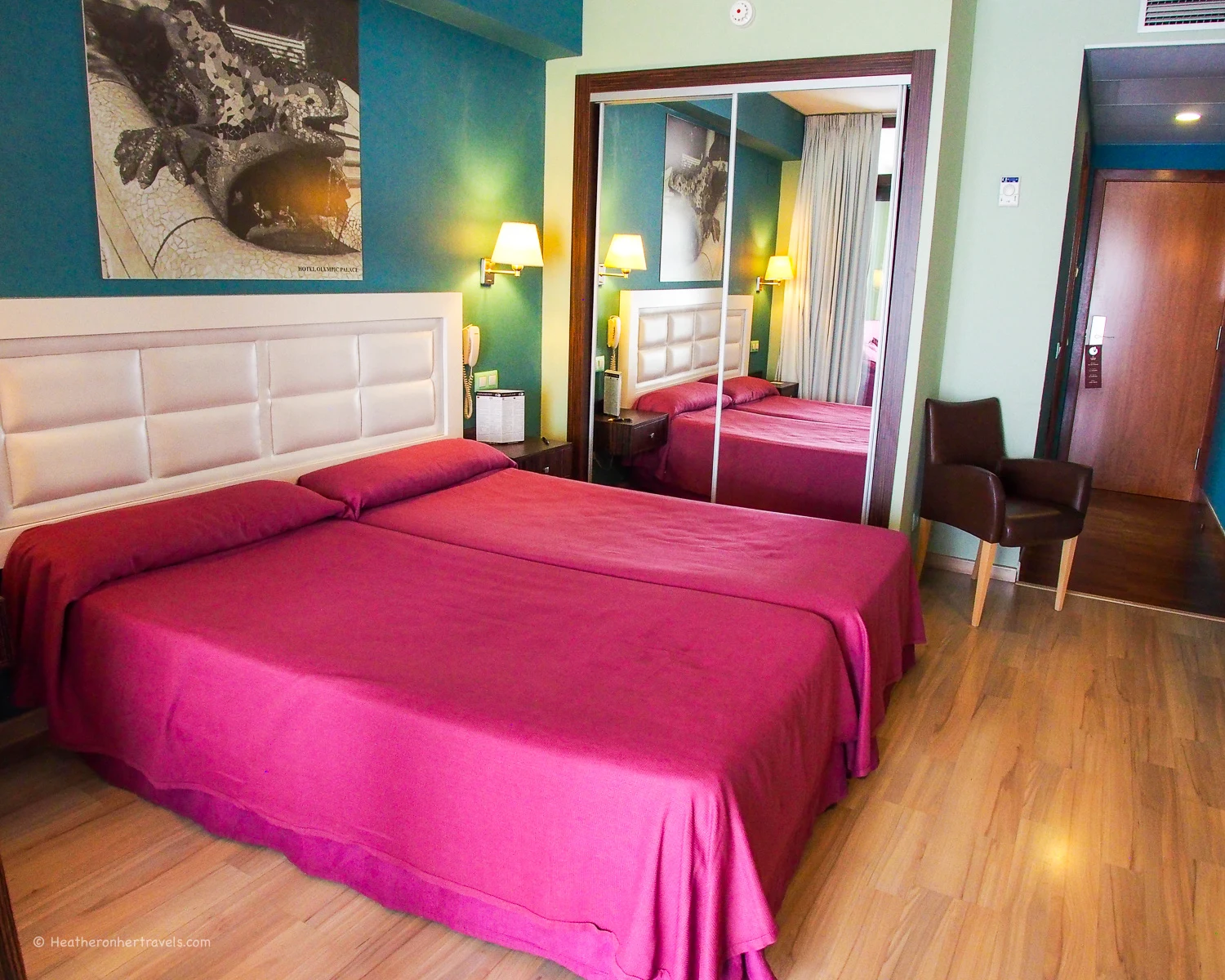 Bedroom at the Evenia Olympic Palace Hotel, Lloret de Mar