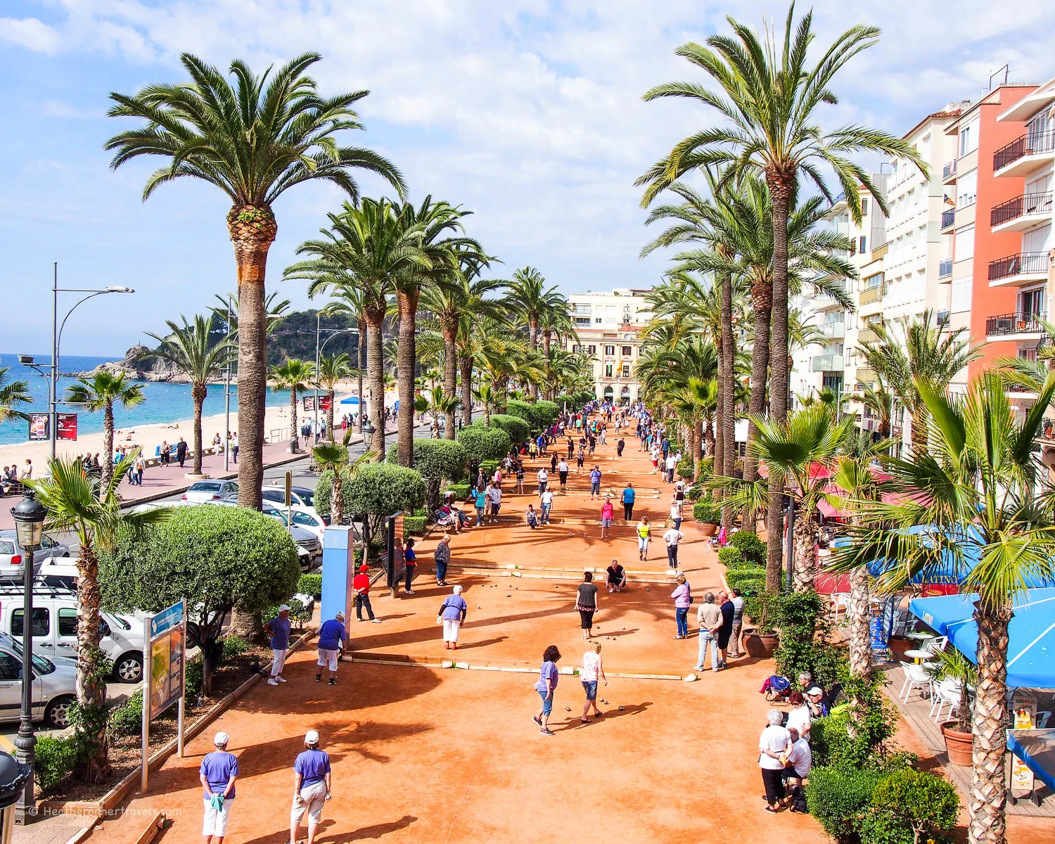 Passeig Jacint Verdaguer in Lloret de Mar, Costa Brava