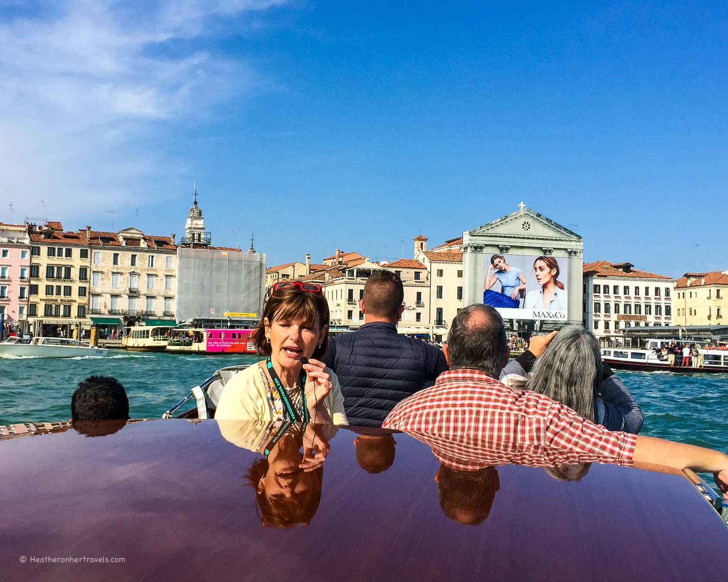 Our guide on the Walks of Italy Boat tour in Venice Photo: Heatheronhertravels.com