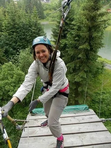 Zip wire at Horn Park, Wilder Kaiser