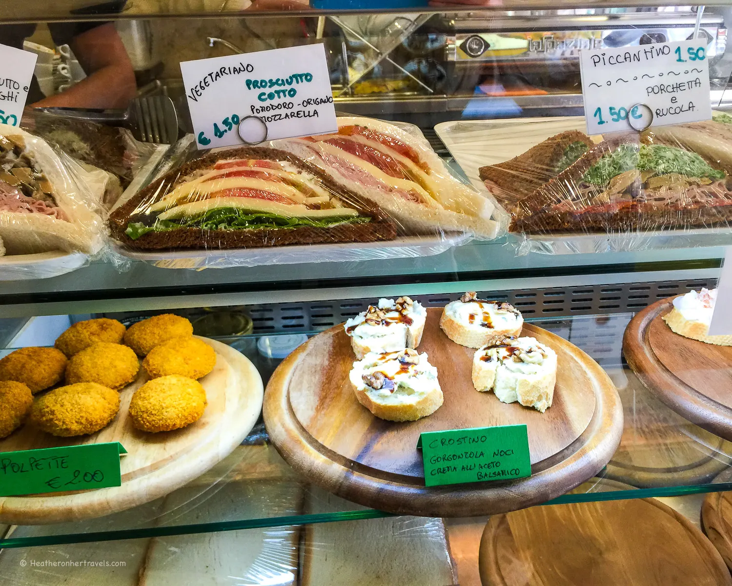 Try the cicchetti or bar snacks in Venice Photo: Heatheronhertravels.com