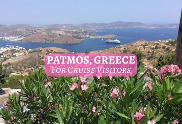 View of Azamara Journey on Patmos, Greece