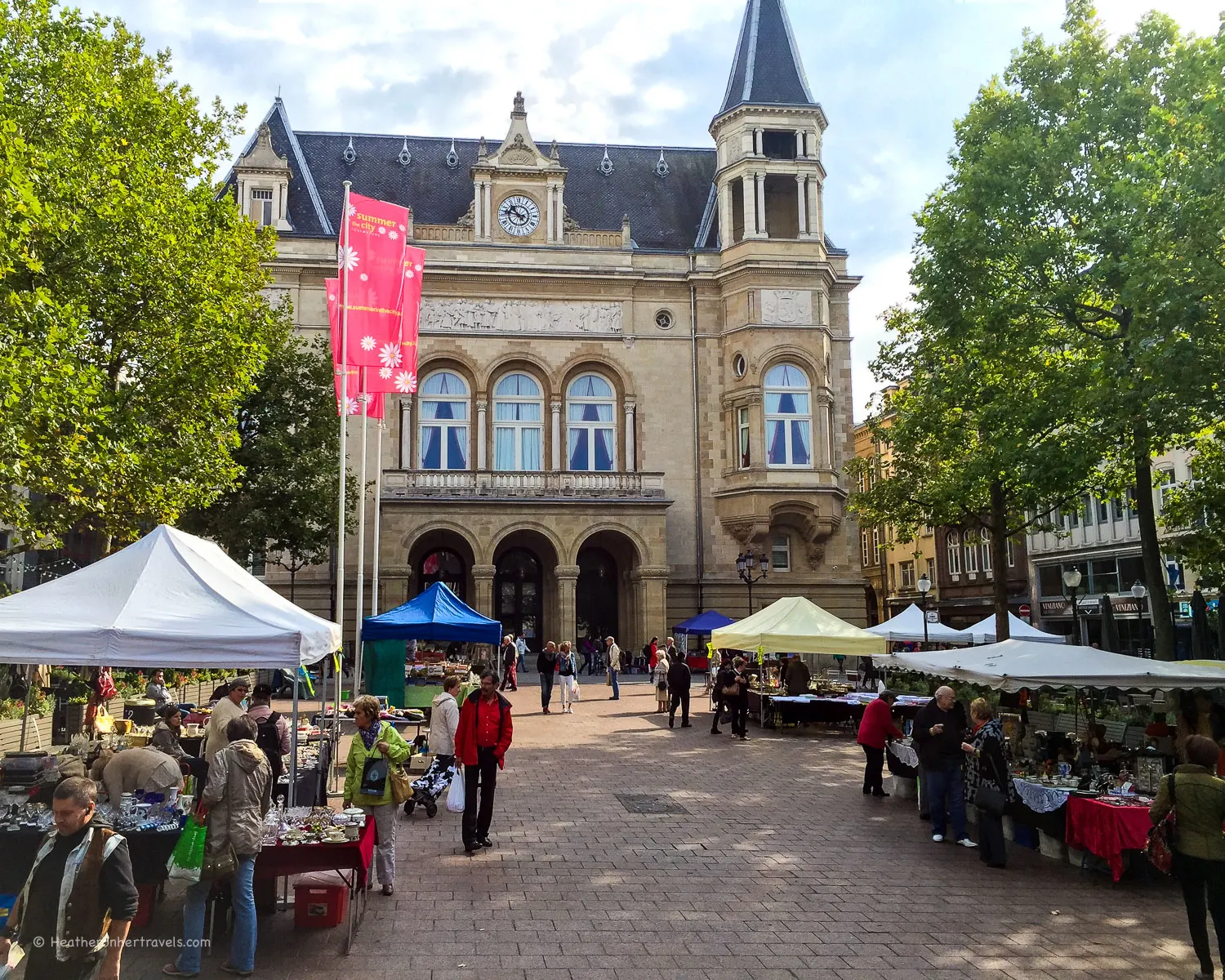 Flea Market in Luxembourg City Photo: Heatheronhertravels.com
