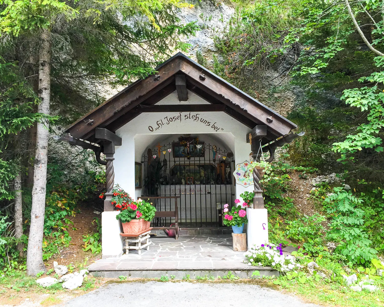 St Joseph's shrine in the Gaistal Valley Photo: Heatheronhertravels.com
