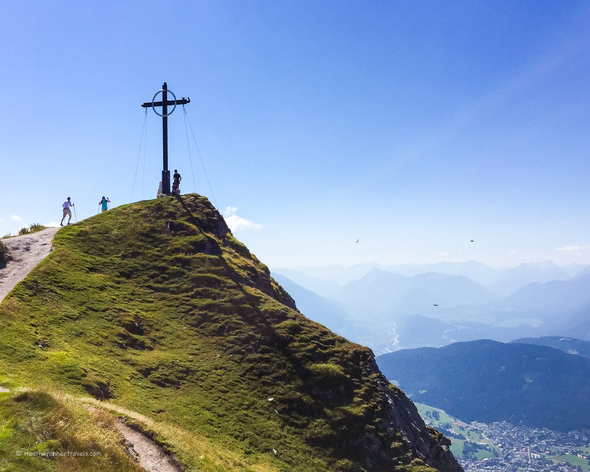 The cross on Seefelder Spitze in Austria Photo: Heatheronhertravels.com