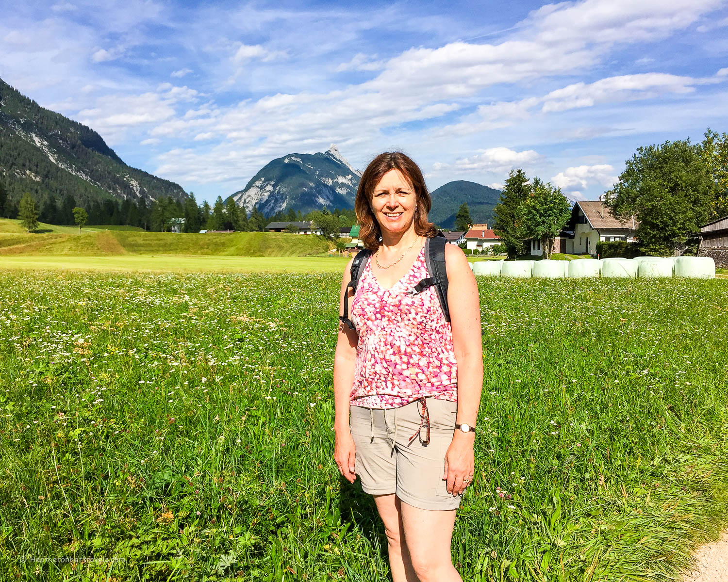 Walking back to Leutasch through the meadows Photo: Heatheronhertravels.com