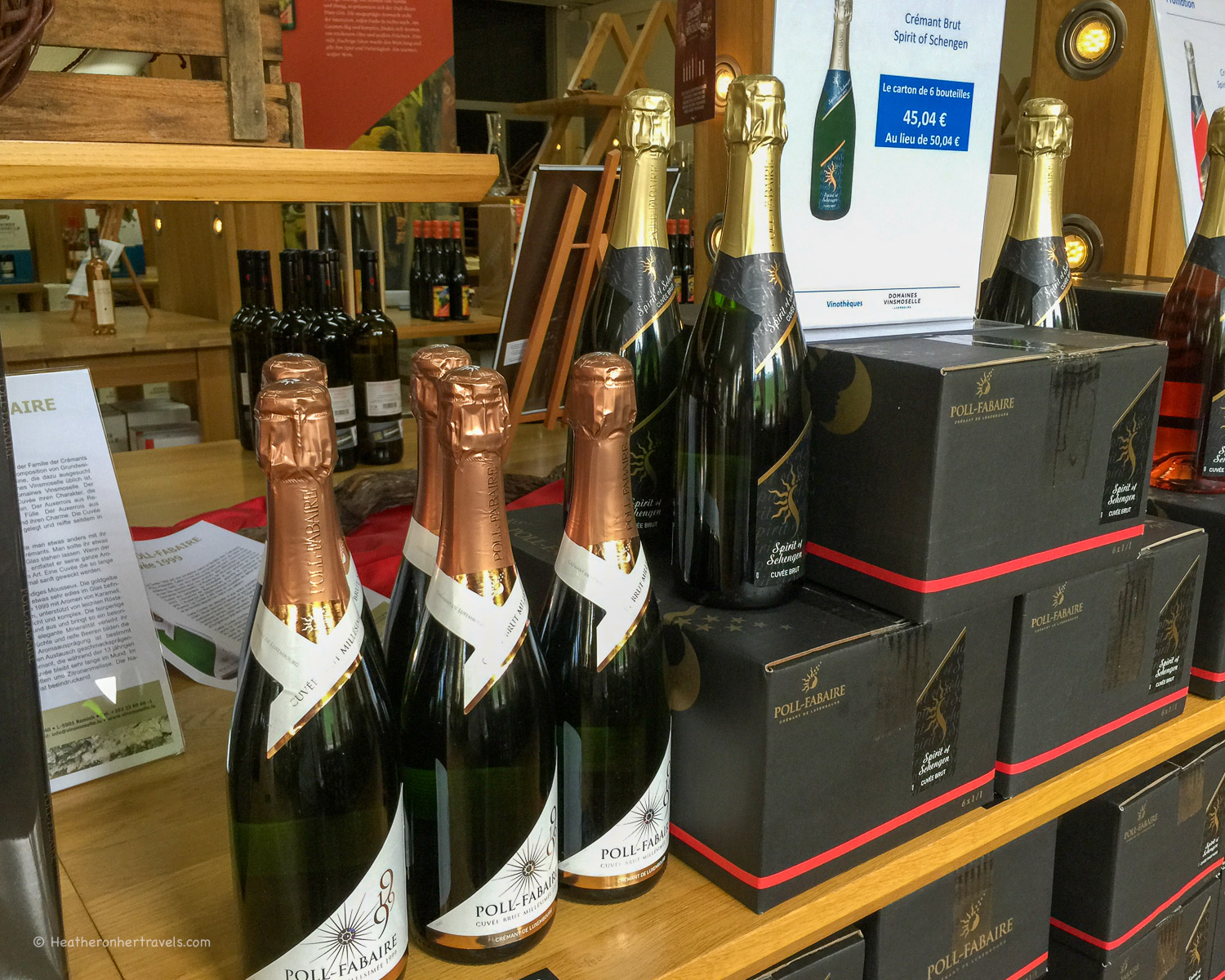 Cremant Sparkling Wine in the Moselle Region of Luxembourg Photo: Heatheronhertravels.com