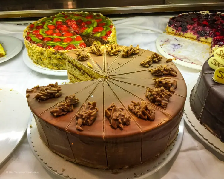Cakes at Café Knösel in Heidelberg
