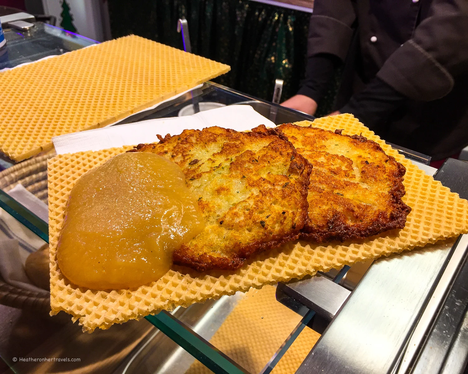 Kartoffelpuffer, potato fritters in Heidelberg