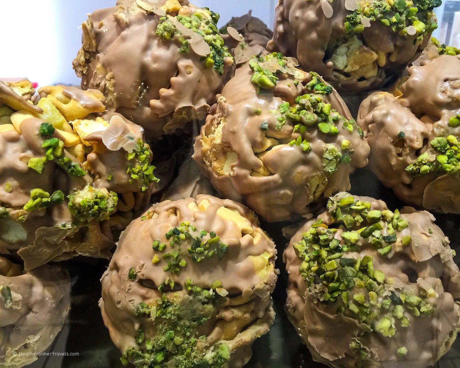 Schneeballen or Snowball cakes in Heidelberg