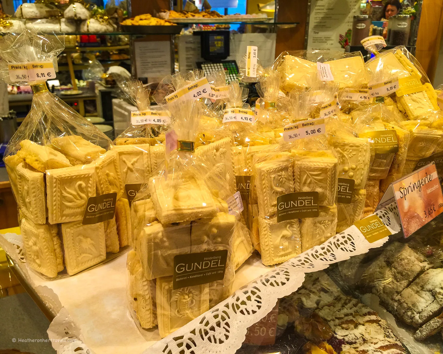 Springerle Christmas biscuits in Heidelberg, Germany