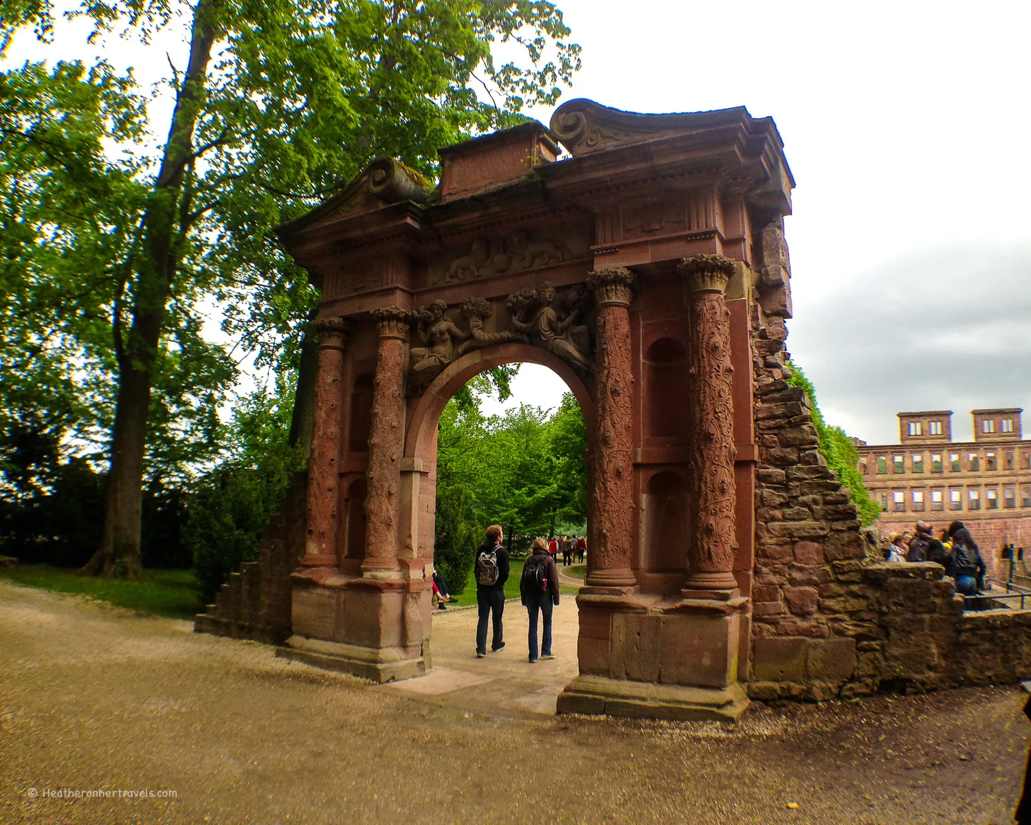 The Elizabeth Gate at romantic Heidelberg Castle