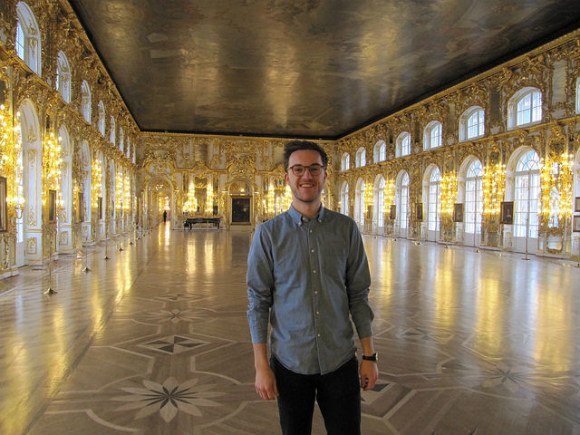 Nick in the ballroom, Catherine’s Palace Photo: Audley Travel