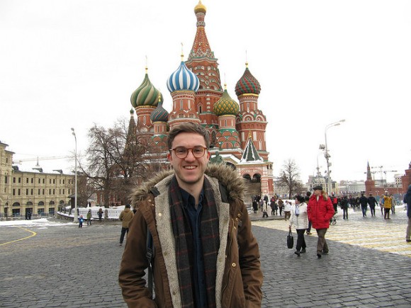 Nick outside St Basil’s Cathedral, Moscow Photo: Audley Travel