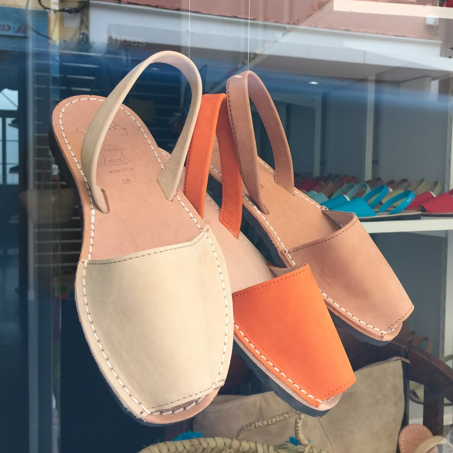 Avarca shoes in Mahon in Menorca Photo Heatheronhertravels.com