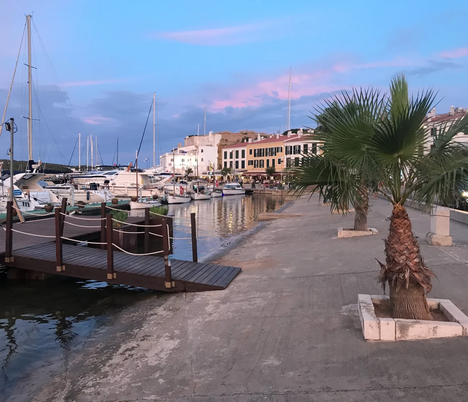 Sunset in the port of Mahon in Menorca Photo Heatheronhertravels.com