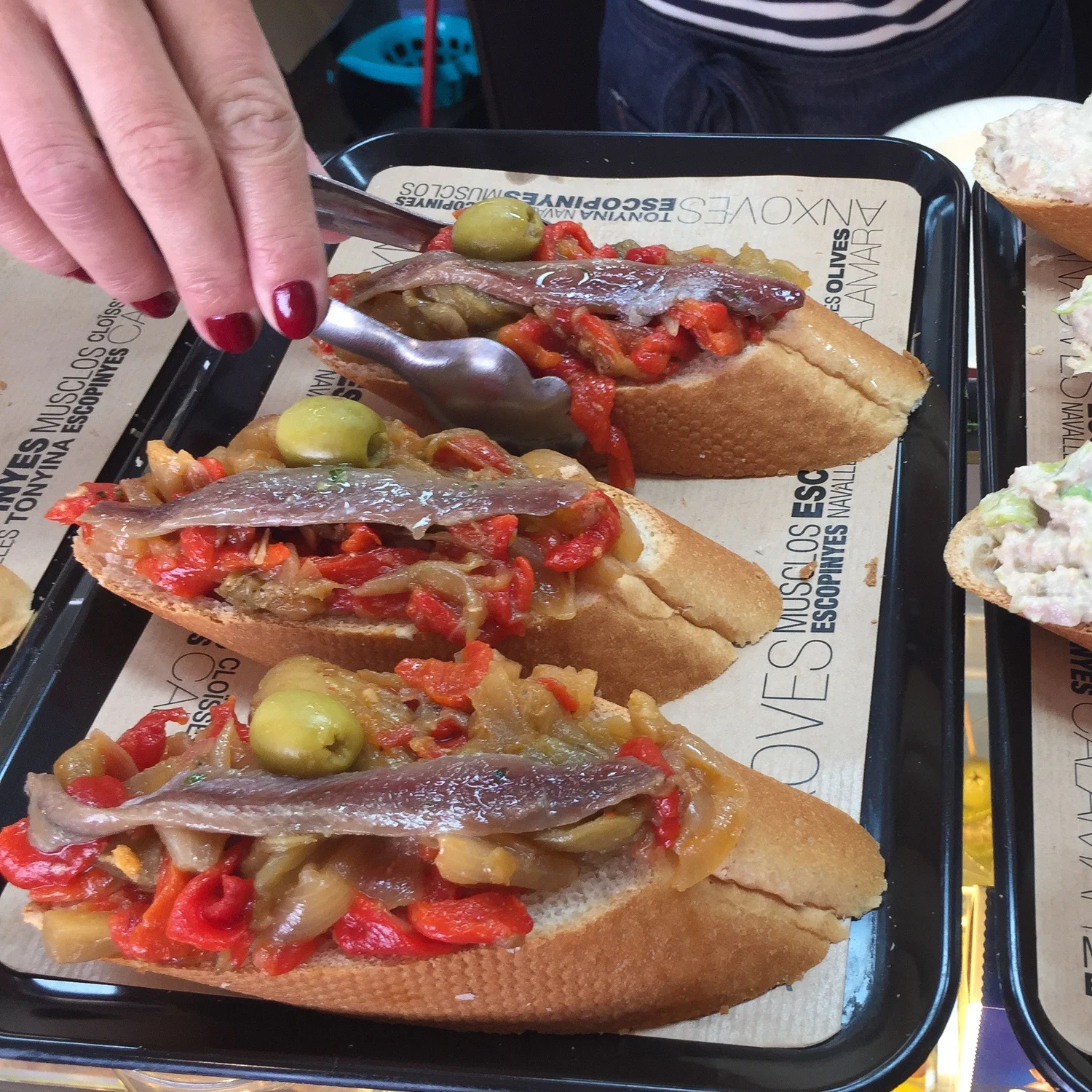 Tapas in the fish market of Mahon in Menorca Photo Heatheronhertravels.com