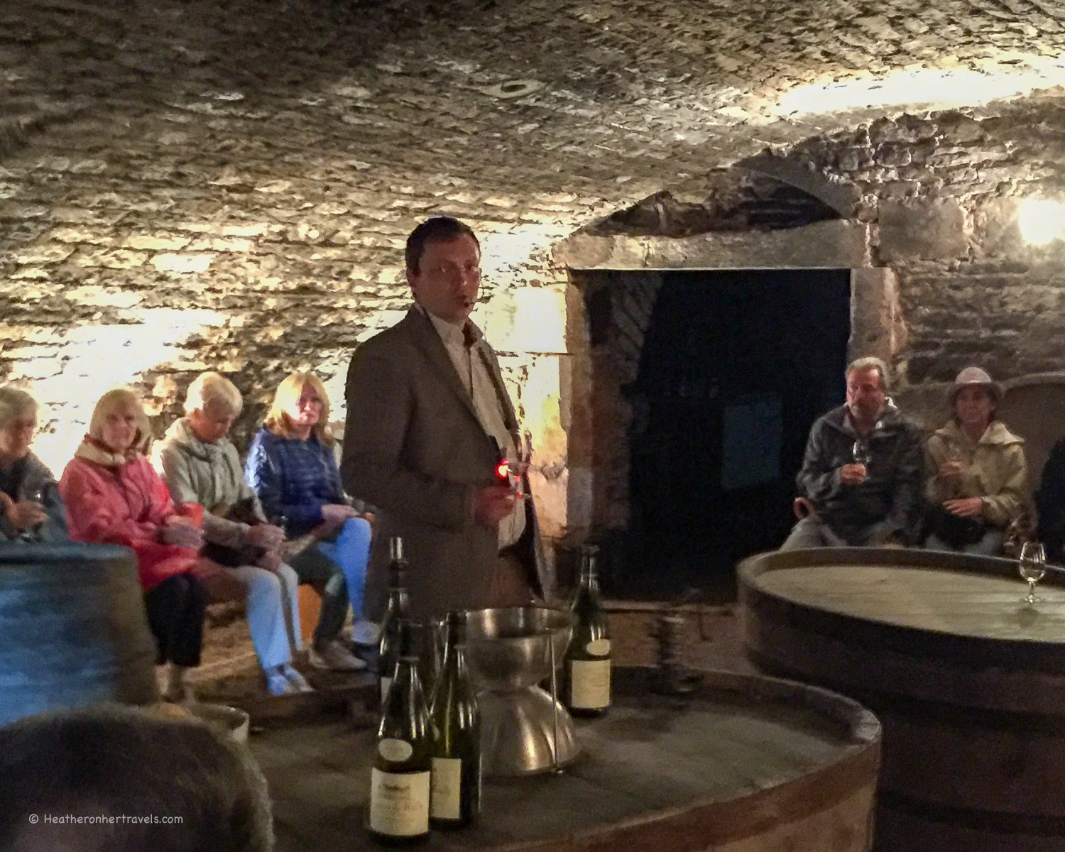 Wine tasting at Chateau Rully near Beaune in Burgundy