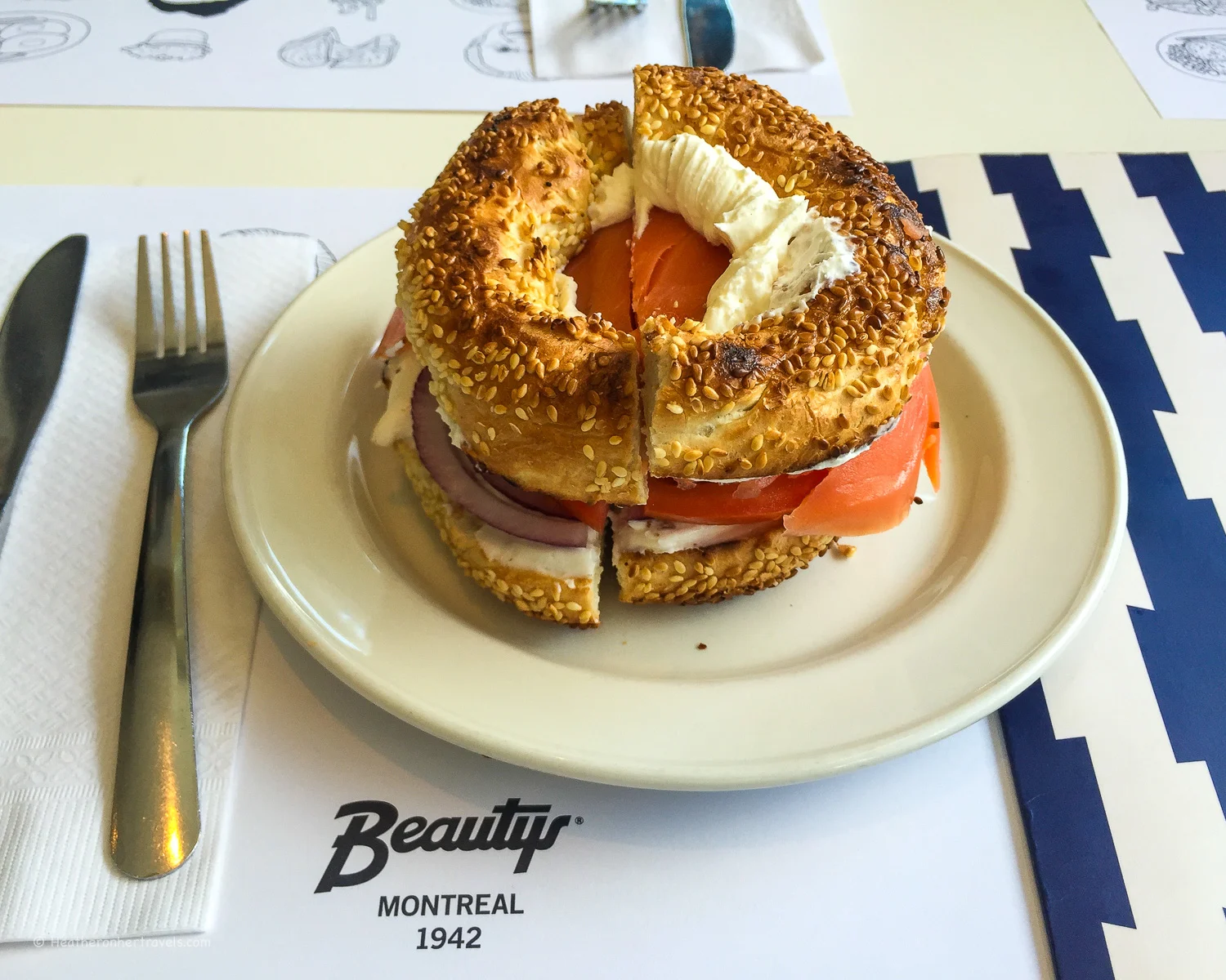 Beauty's Bagel in Montreal Photo_ Heatheronhertravels.com