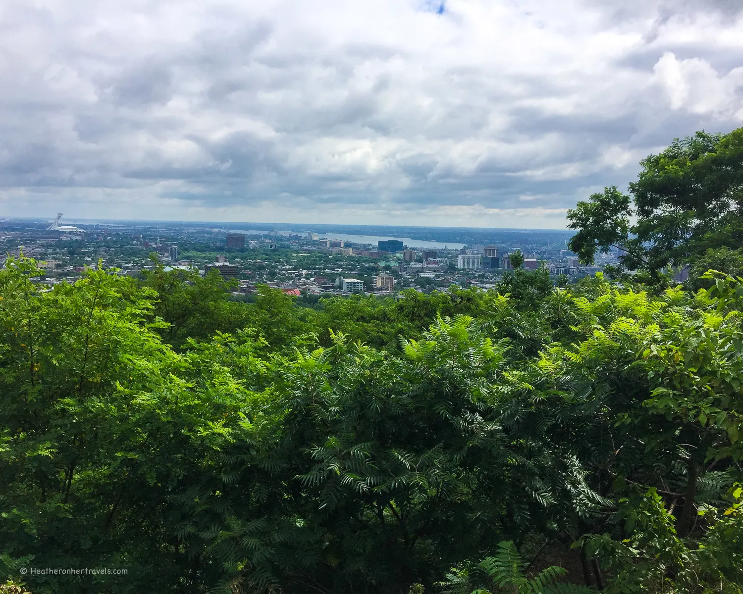 View from Mont Royal Park across the city Photo_ Heatheronhertravels.com
