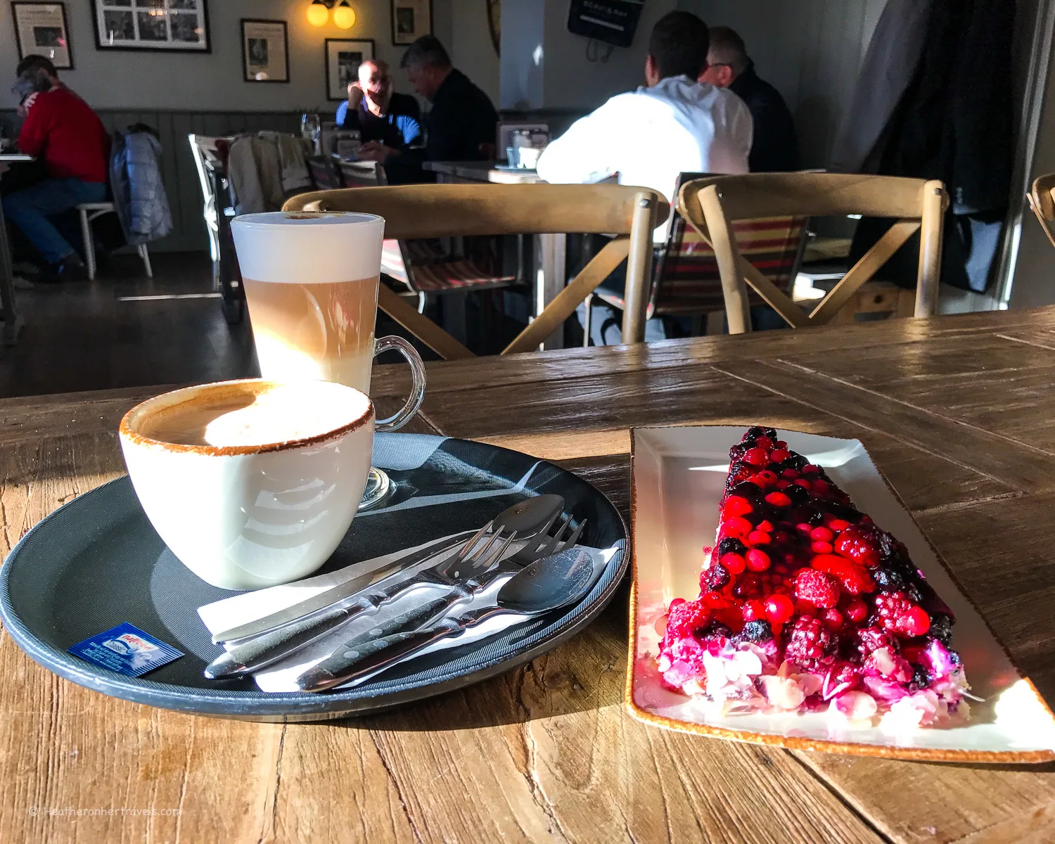 Coffee and cake at Queens Cafe in Coburg