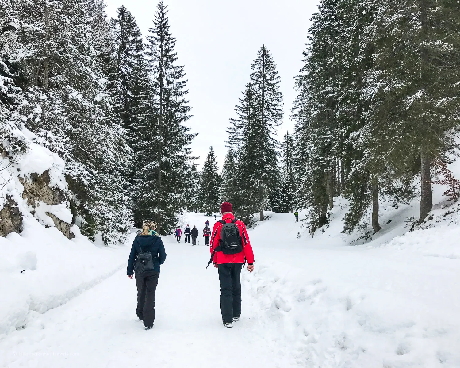 Winter hiking in Wildmoos