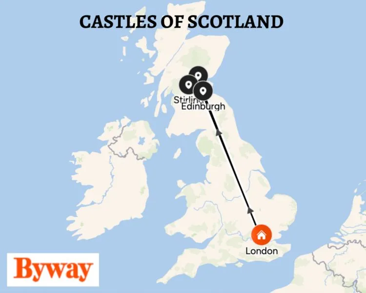 Byway Travel Castles of Scotland itinerary