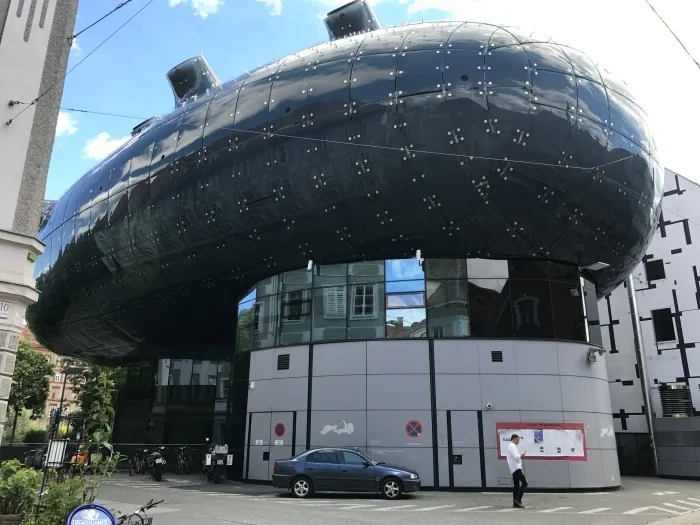 Kunsthaus in Graz Austria Photo: Heatheronhertravels.com