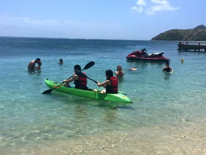 Watersports on Cockleshell beach St Kitts - Things to do in St Kitts on a cruise Photo: Heatheronhertravels.com