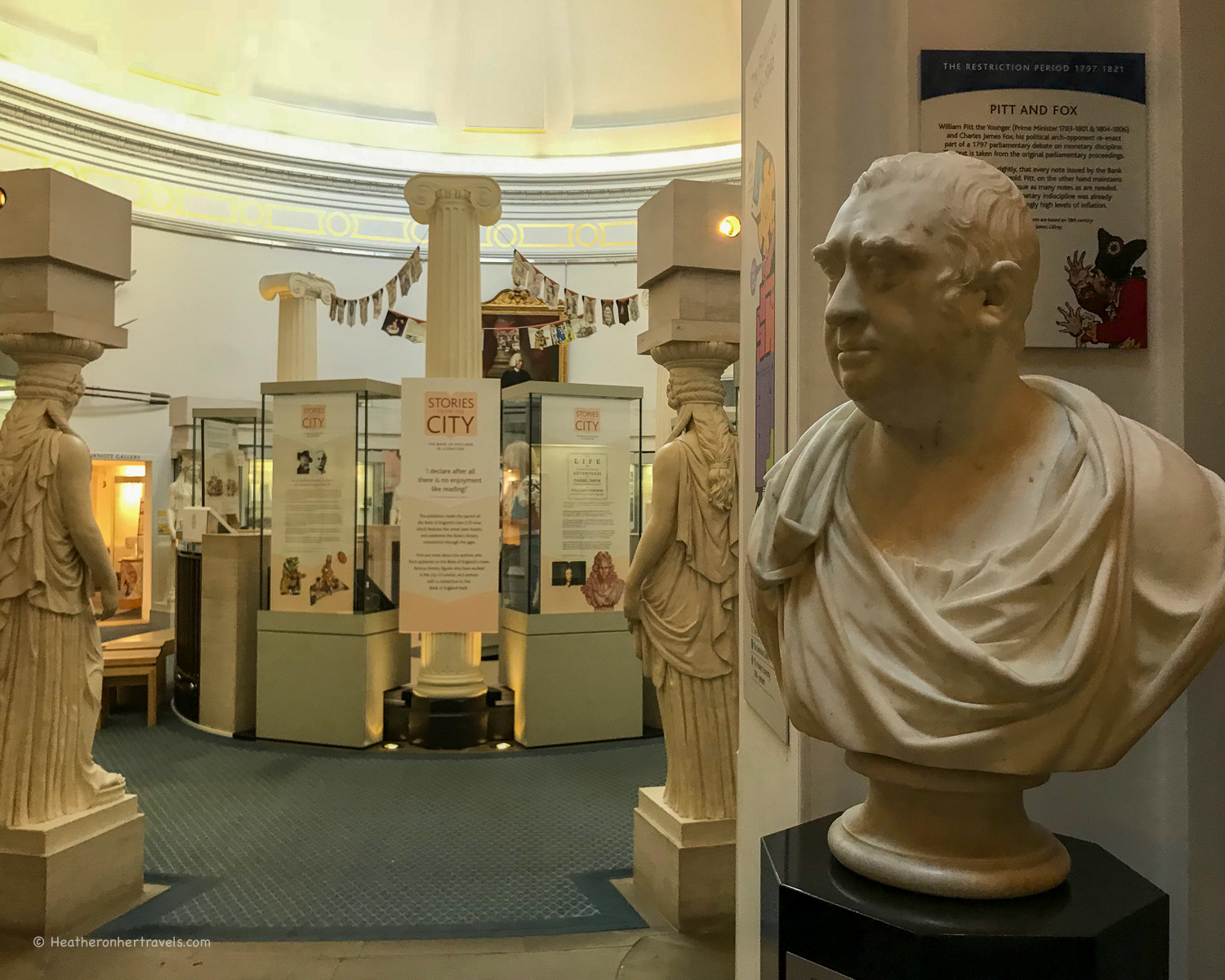 Bank of England Museum in the City of London Photo Heatheronhertravels.com Free things to do in the City of London