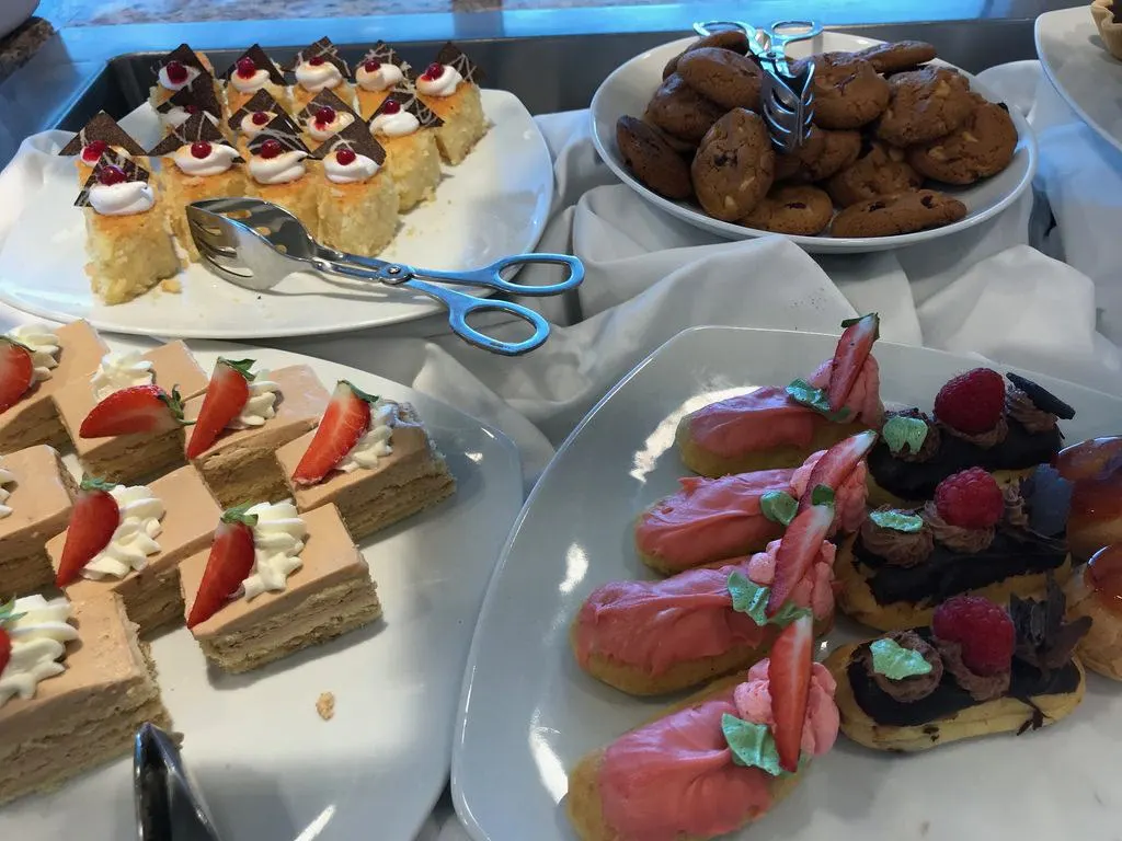 Cakes in Mosaic Cafe on Azamara Pursuit with Azamara Club Cruises Photo Heatheronhertravels.com
