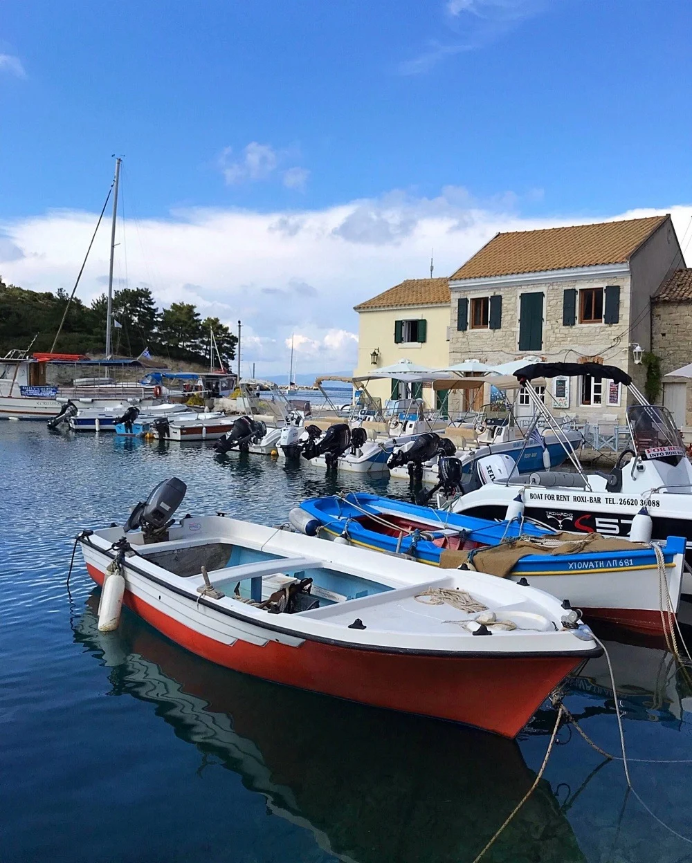 Harbour at Loggos, Paxos Greece Photo Heatheronhertravels.com