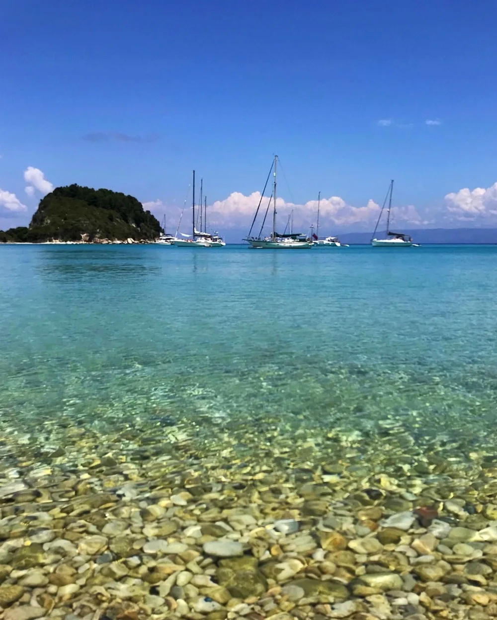 Lakka Bay in Paxos Greece Photo Heatheronhertravels.com