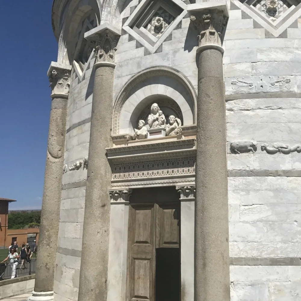 The Baptistery in Pisa