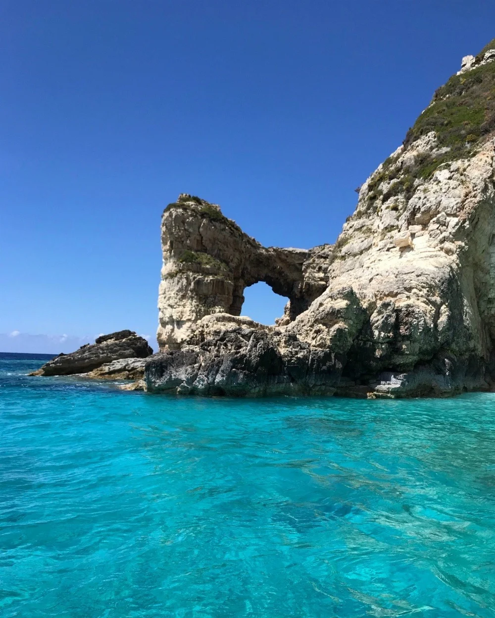 Tripitos Arch in Paxos Greece Photo Heatheronhertravels.com