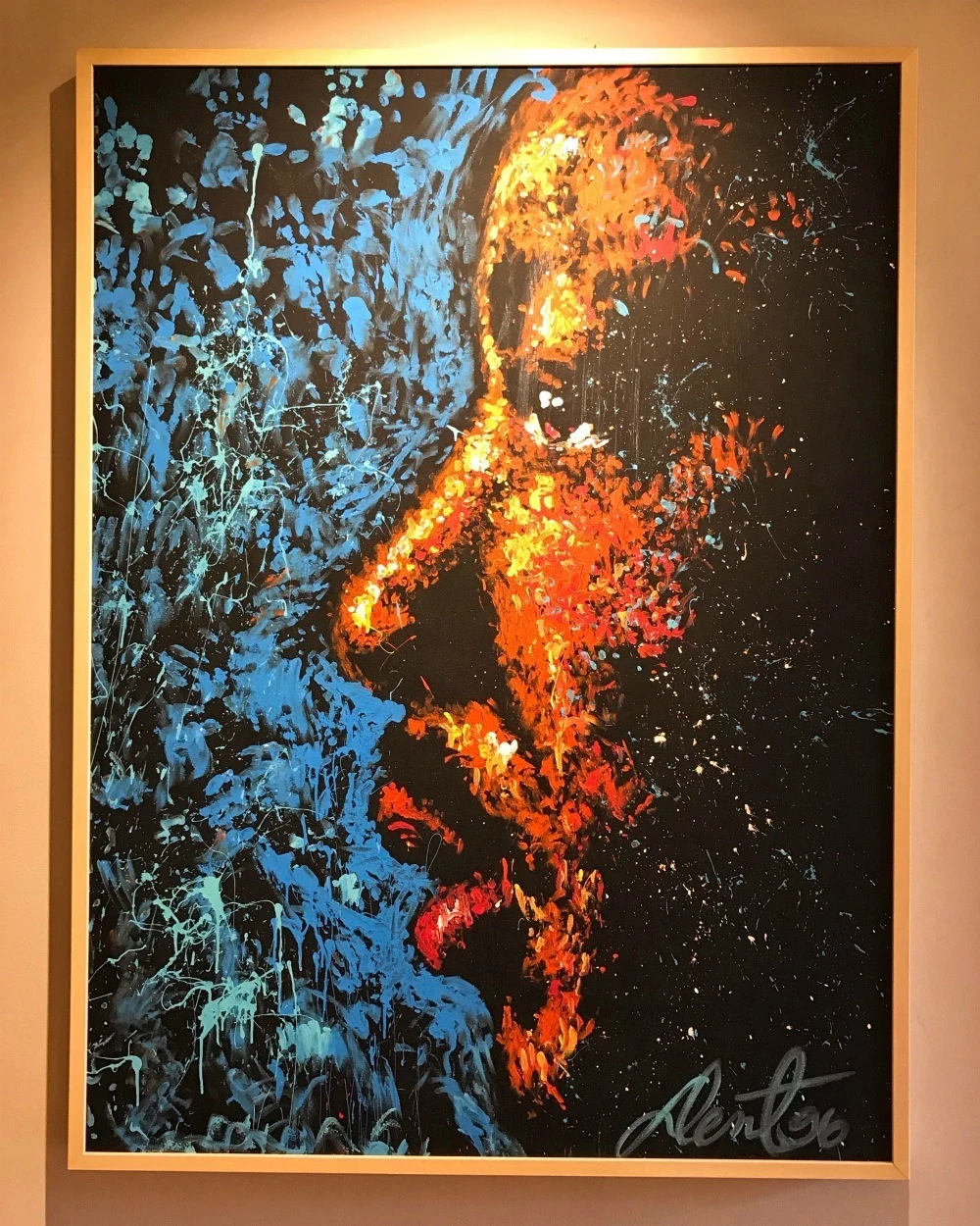 Martin Luther King portrait at Birmingham Civil Rights Institute