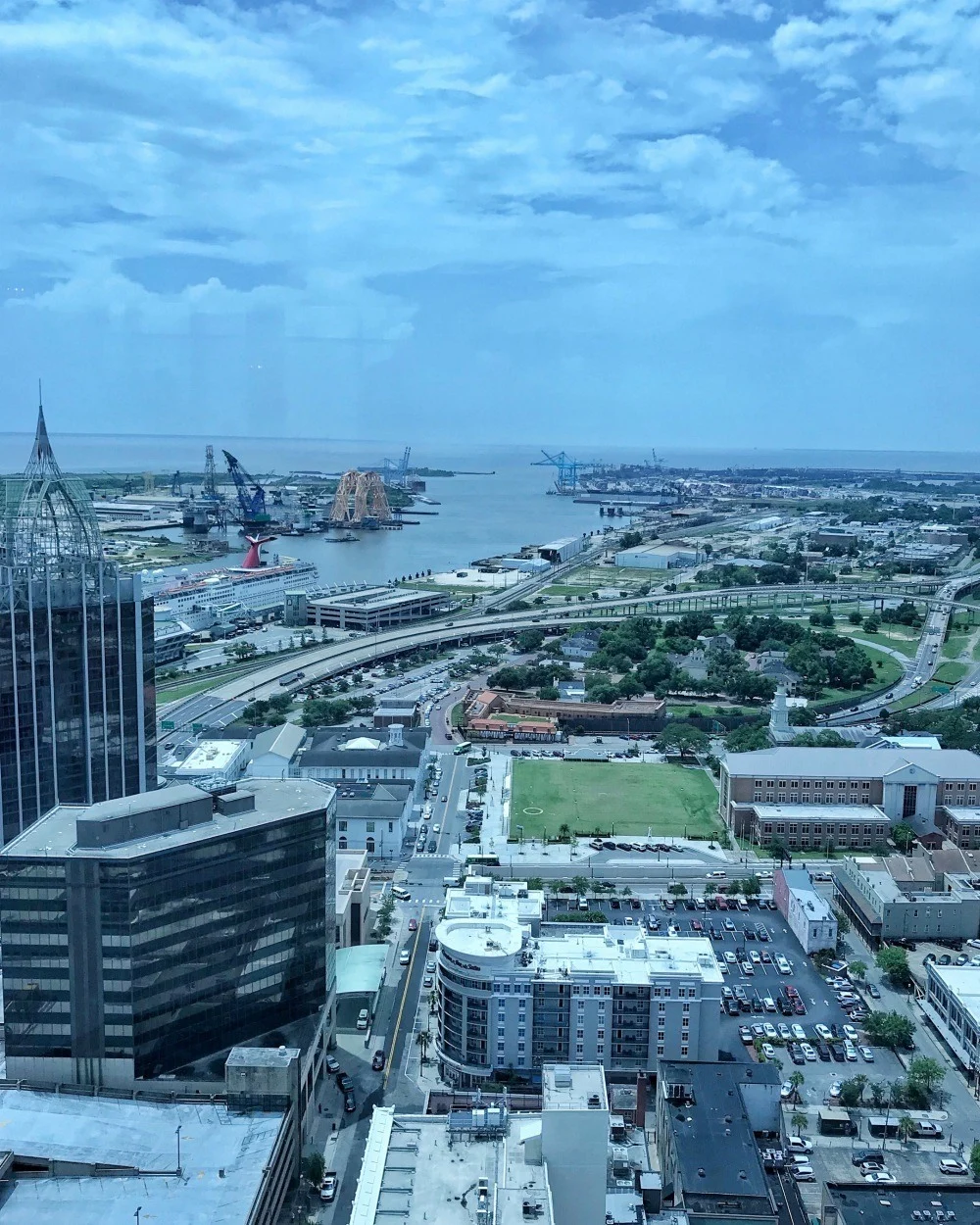 View from Dauphin's Restaurant in Mobile Alabama Photo Heatheronhertravels.com