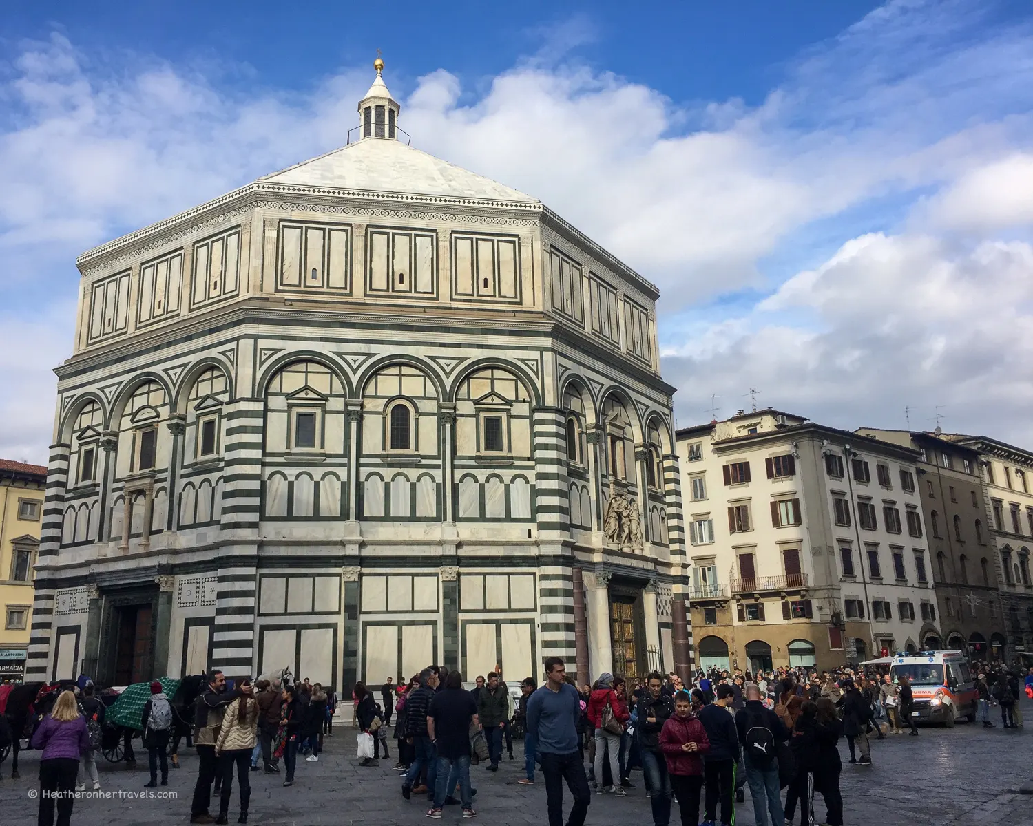 The Baptistery in Florence, Italy Photo Heatheronhertravels.com