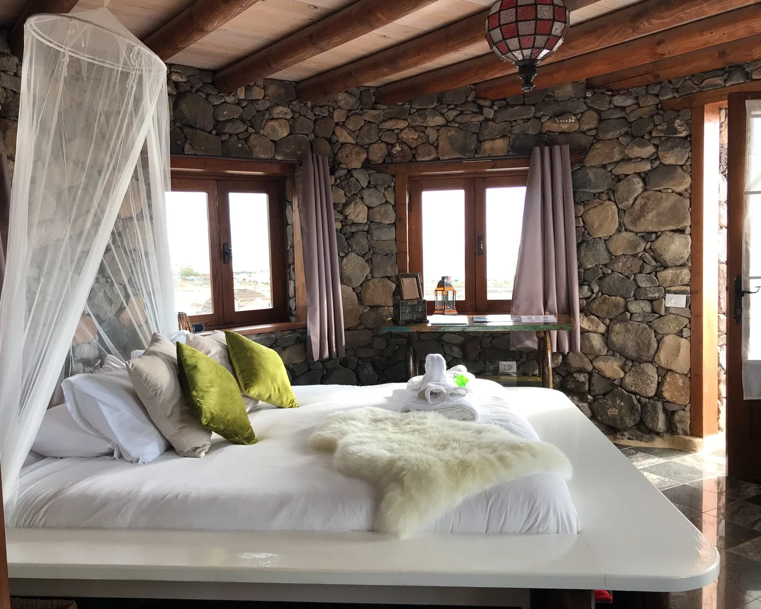 Eco tower at Finca de Arrieta with Lanzarote Retreats