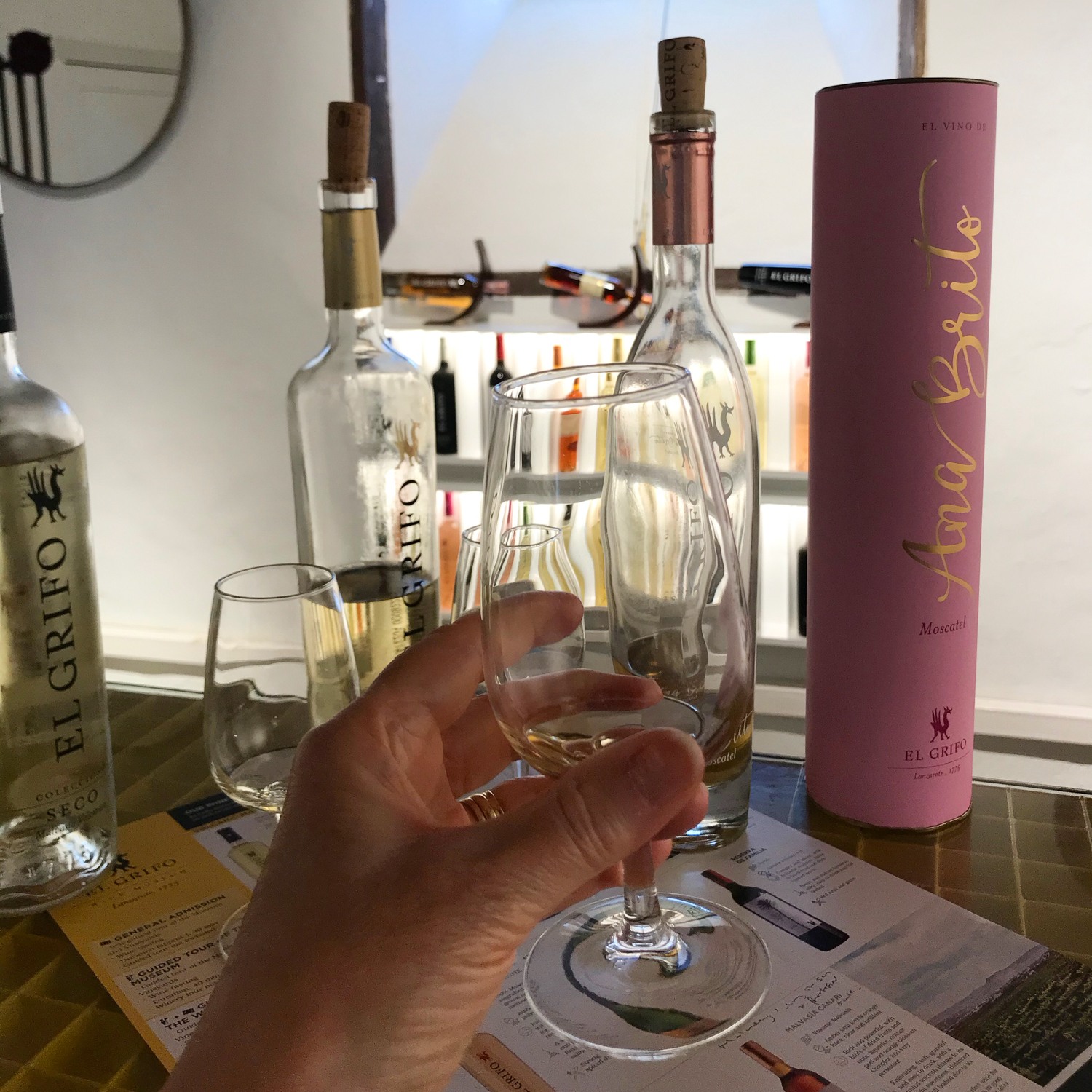 I loved the Ana Muscatel from El Grifo Winery in Lanzarote 