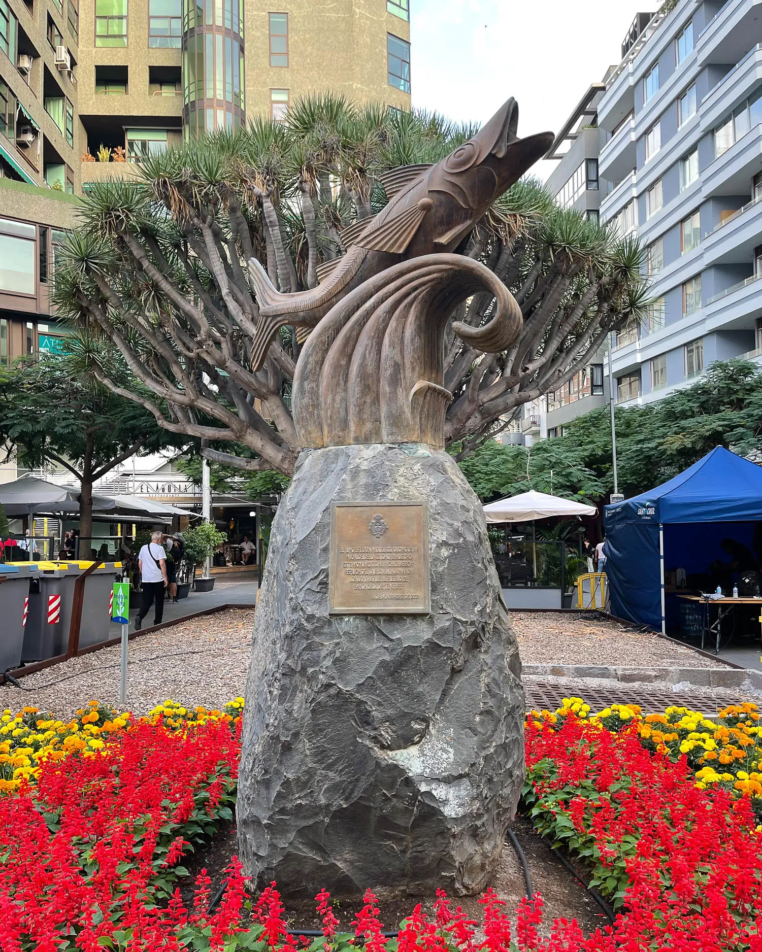 Chicharro sculpture in Santa Cruz Tenerife Photo Heatheronhertravels.com