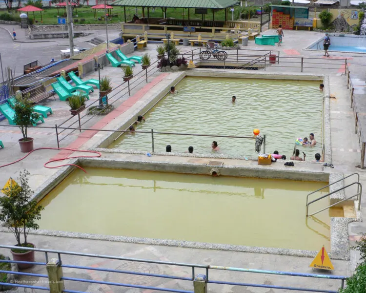 Public baths in Banos Ecuador