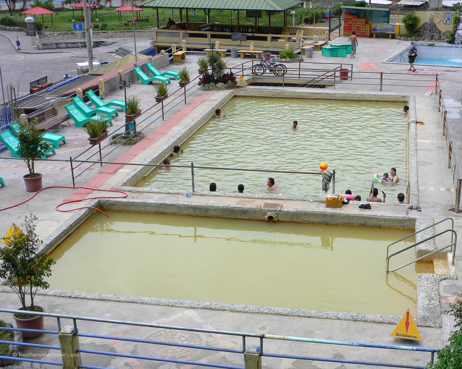 Public baths in Banos Ecuador