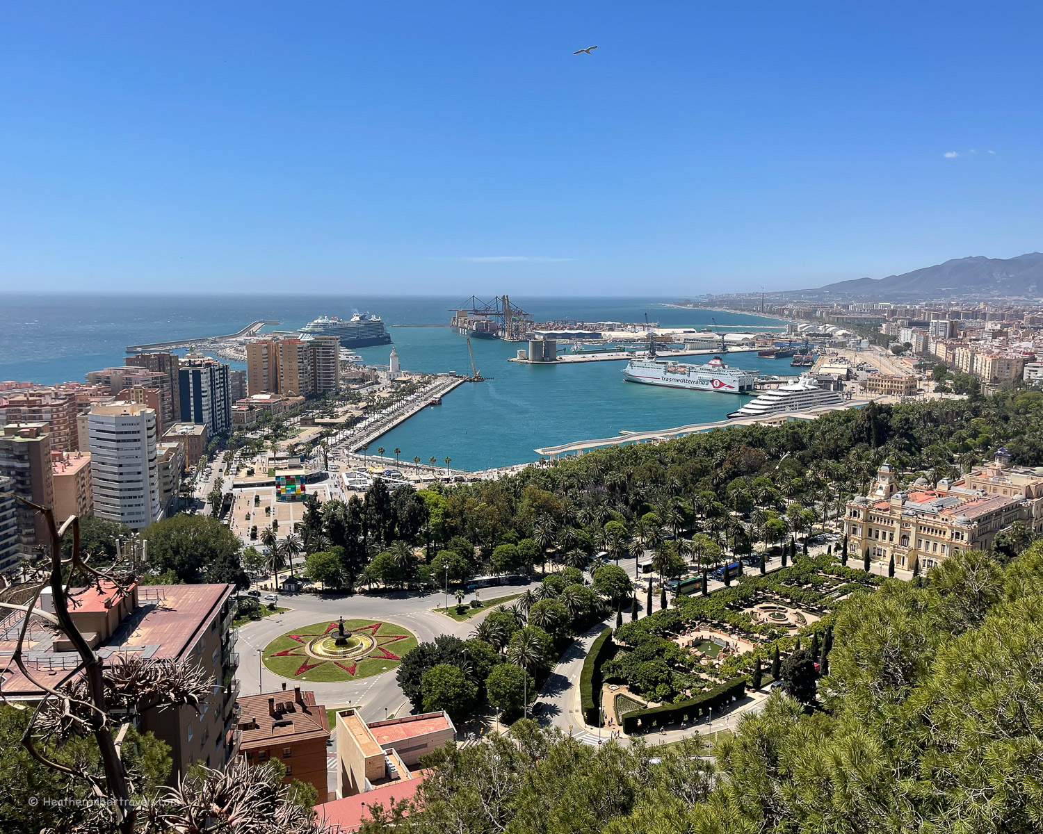 Views of Malaga Spain © Heatheronhertravels.com