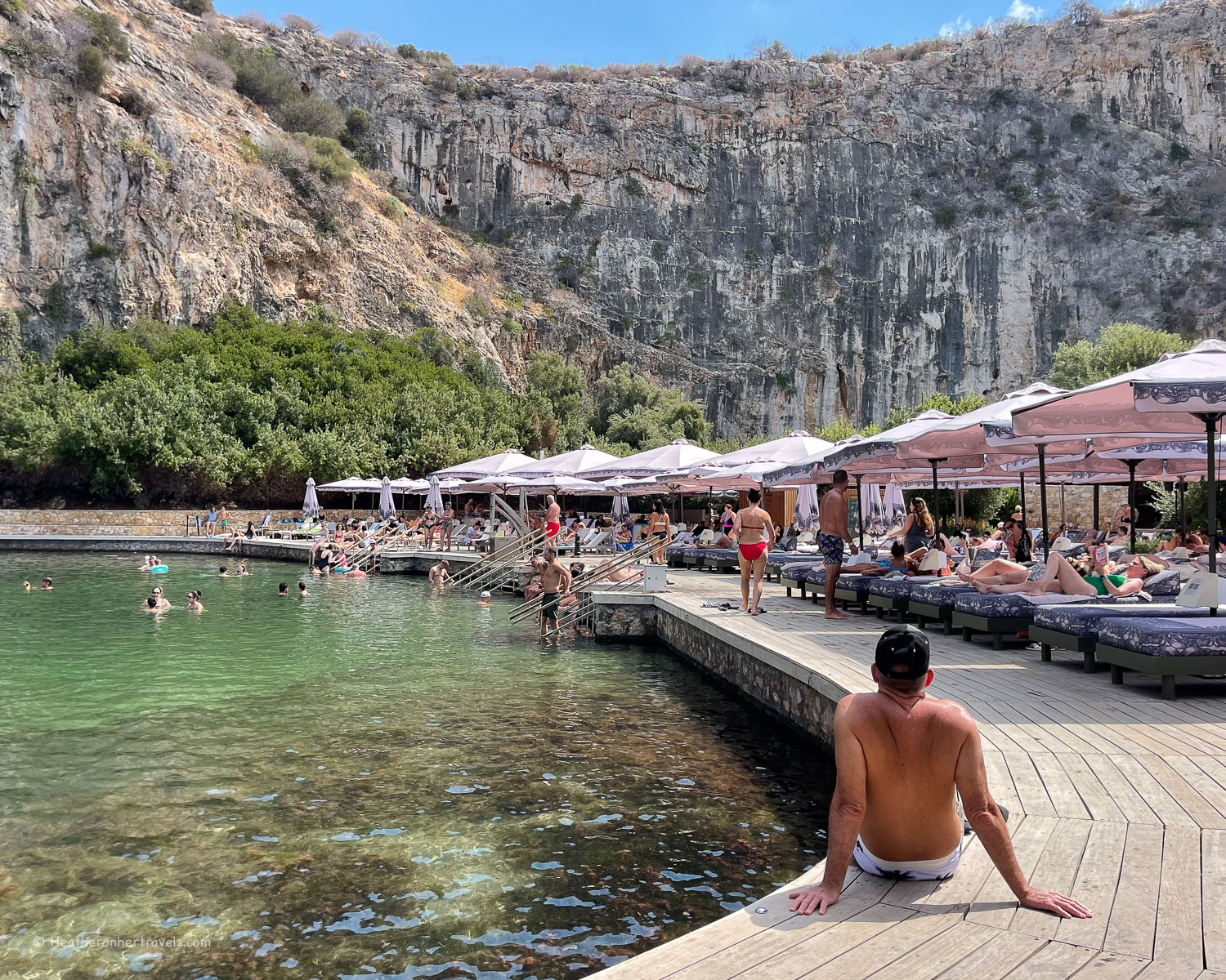 Lake Vouliagmeni near Athens © Heatheronhertravels.com